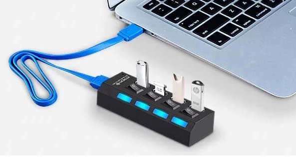 ISO 12269 Mini USB Hub 3.0, 4 porty