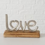 Boltze Dekorativní dřevěný nápis Love, Home 1 ks