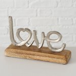 Boltze Dekorativní dřevěný nápis Love, Home 1 ks