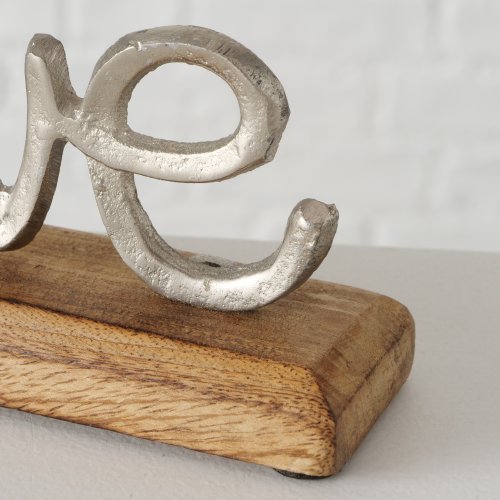 Boltze Dekorativní dřevěný nápis Love, Home 1 ks