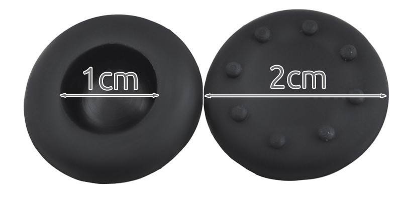 ISO Náhradní gumičky na analogové páčky 2 kusy - černé