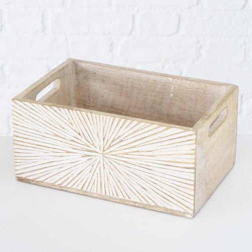 Boltze Dekorativní dřevěný box Jylling Set 2 ks