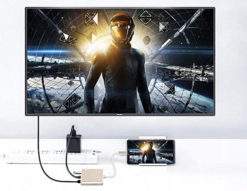 ISO 12271 Adaptér HUB USB-C HDMI stříbrný