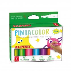 ALPINO Sada fluorescentních barev 6 ks