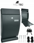 Malatec 12329 Schránka na dopisy šedá