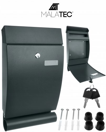 Malatec 12329 Schránka na dopisy šedá