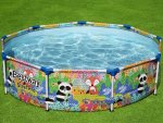 Bestway 5612f Dětský bazén s rámem zoo 2.74 x 0.66 cm 