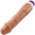 Sensual D10-2 Realistický vibrátor 18 cm, béžový