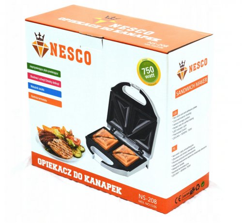 Nesco NS-208 Sendvičovač 750 W biely