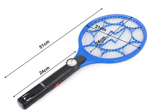 Verk 01314 Plácačka na mouchy elektrická se svítilnou AKU zelená