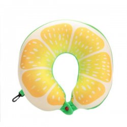 KIK Cestovný vankúš v tvare U - Limetka 30 cm