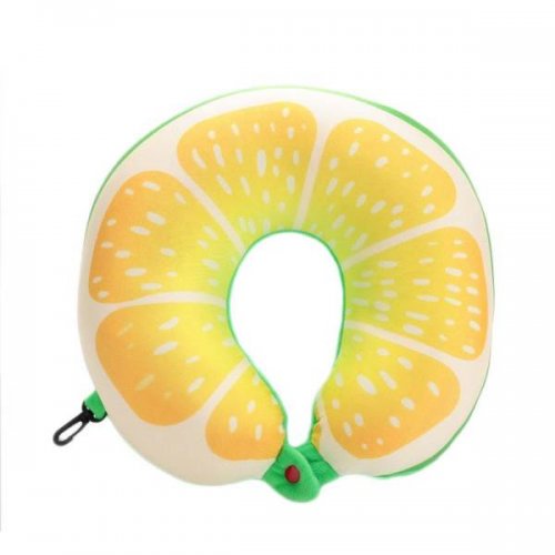 KIK Cestovný vankúš v tvare U - Limetka 30 cm