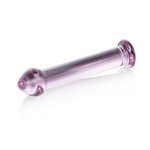 Sensual Dildo Glass 18 cm transparentné