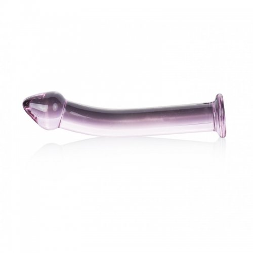 Sensual Dildo Glass 18 cm transparentné