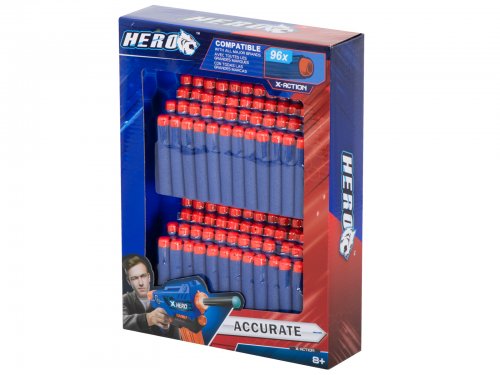KIK Náhradní náboje do pistole Nerf 7 cm 96 ks