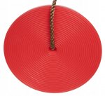 Kruzzel Detská hojdačka disk priemer 28 cm červená