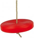 Kruzzel Detská hojdačka disk priemer 28 cm červená