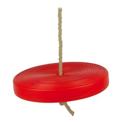 Kruzzel Dětská houpačka disk průměr 28 cm červená
