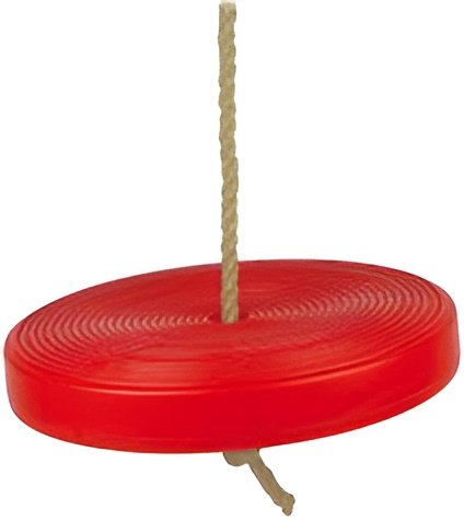 Kruzzel Dětská houpačka disk průměr 28 cm červená