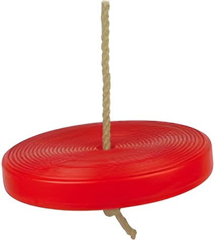 Kruzzel Detská hojdačka disk priemer 28 cm červená