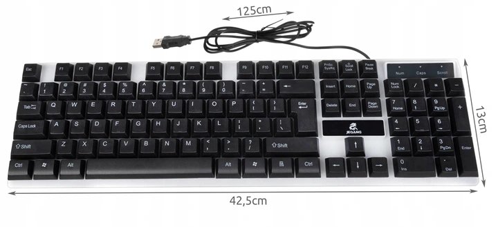 ISO 12540 Herní klávesnice podsvícená