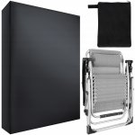 ISO Krycí plachta na zahradní lehátka 70 x 30 x 100 cm 1 ks černá