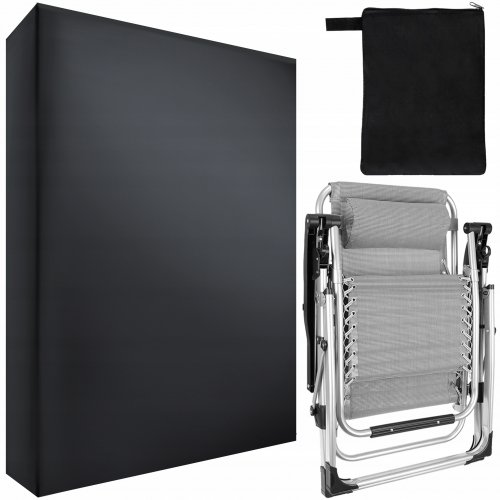 ISO Krycí plachta na zahradní lehátka 70 x 30 x 100 cm 1 ks černá