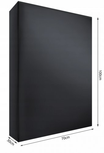 ISO Krycí plachta na zahradní lehátka 70 x 30 x 100 cm 1 ks černá