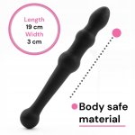 Sensual Obojstranné análne dildo 19 cm