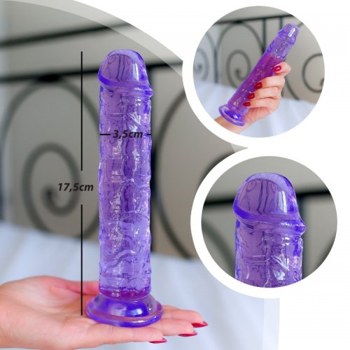 Sensual Dildo s prísavkou 17 cm