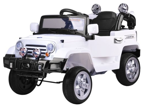 Joko PA0111 Bl Elektrické autíčko Terénní JEEP EVA bílé