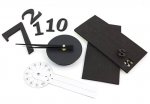 APT Designové 3D nalepovací hodiny 50cm