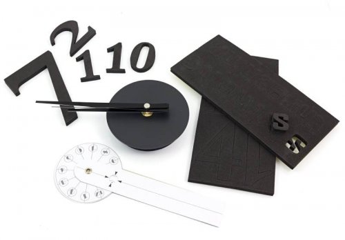 APT Designové 3D nalepovací hodiny 50cm