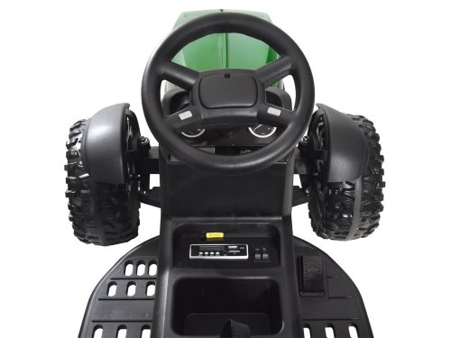 Joko PA0240 Detský elektrický traktor s vlečkou a lopatkou čierny