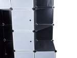 Verk 01511 Modulová skladacie šatníková skriňa 180 x 180x 46,5 cm čierna