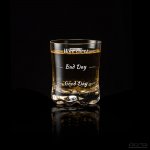 Froster Dárkový Set Obří sklenice na whisky a víno Who cares ? čirá