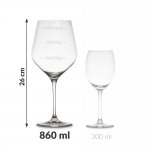 diVinto Slávnostné obrie poháre na víno 860 ml - Who cares? číra 2 ks
