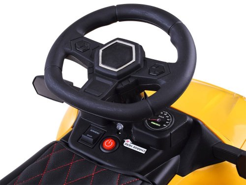 Joko PA0226 Detské elektrické autíčko, odrážadlo 3 v 1 žlté