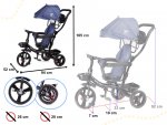 KIK KX6200_1 Detská trojkolka TRIKE FIX LITE modrá