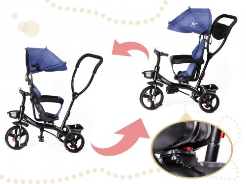 KIK KX6200_1 Detská trojkolka TRIKE FIX LITE modrá