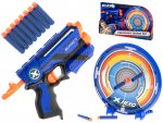 KIK Dětská pistole NERF + 8 nábojů a terč