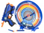 KIK Dětská pistole NERF + 8 nábojů a terč
