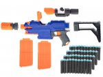 KIK Dětský samopal NERF s puškohledem + 48 nábojů