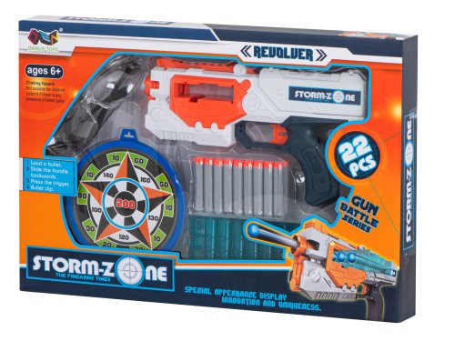 KIK Puška Storm Zone s ochrannými brýlemi + 18 nábojů 