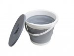 Verk 01548 Skládací silikonový kbelík s víkem 5 L