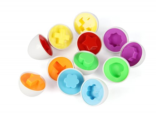 Dětská skládačka Vajíčka s tvary 6 ks 