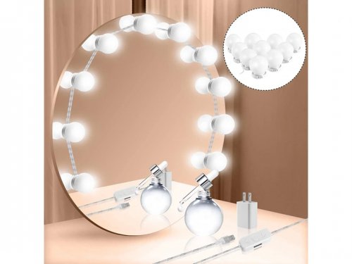 Verk 01599 Led světla na zrcadlo k toaletnímu stolku 10 ks
