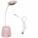ISO LED stolní lampa s držákem na mobil a úložným prostorem