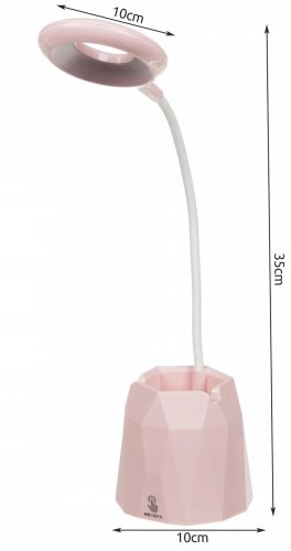 ISO LED stolní lampa s držákem na mobil a úložným prostorem
