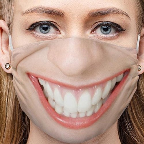 Ali Zábavná maska ​​na tvár 3D potlač - syr